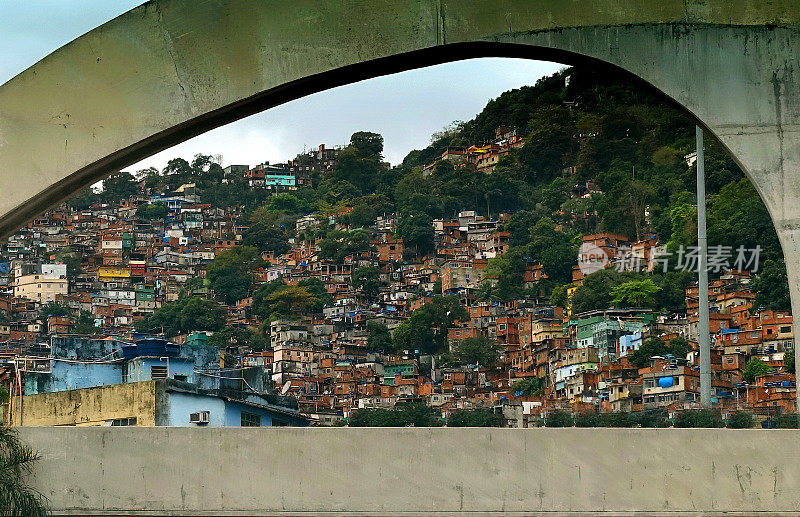 贫民窟Rocinha，里约热内卢de Janeiro